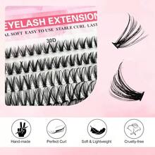 LIMEIKAI 32-Row Individual False Eyelash Book, Large Capacity, 9-16mm Mixed Length Cluster False Eyelashes, Suitable For Beginners For DIY At-Home Eyelash Extension Kit - DD - View 9