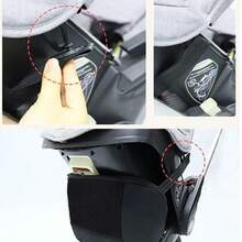 1pc Baby Stroller Clip-On Storage Bag, Car Seat Clip-On Baby Stroller Organizer Bag, Compatible With Doona Stroller Backpack, Doona Dedicated Accessory - Black - View 5