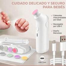 Electric Baby Nail Trimmer, RECHARGEABLE, COLOR SENT AT RANDOM. - View 1