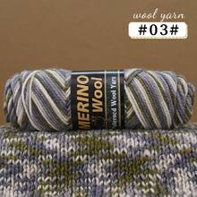 4pcs 400g Merino Knitted Yarn, Sectional Dyed, Medium Weight, Knitting Yarn For Handmade Sweaters, Cardigans, Hats, Shawls - 4-piece Pack - View 23