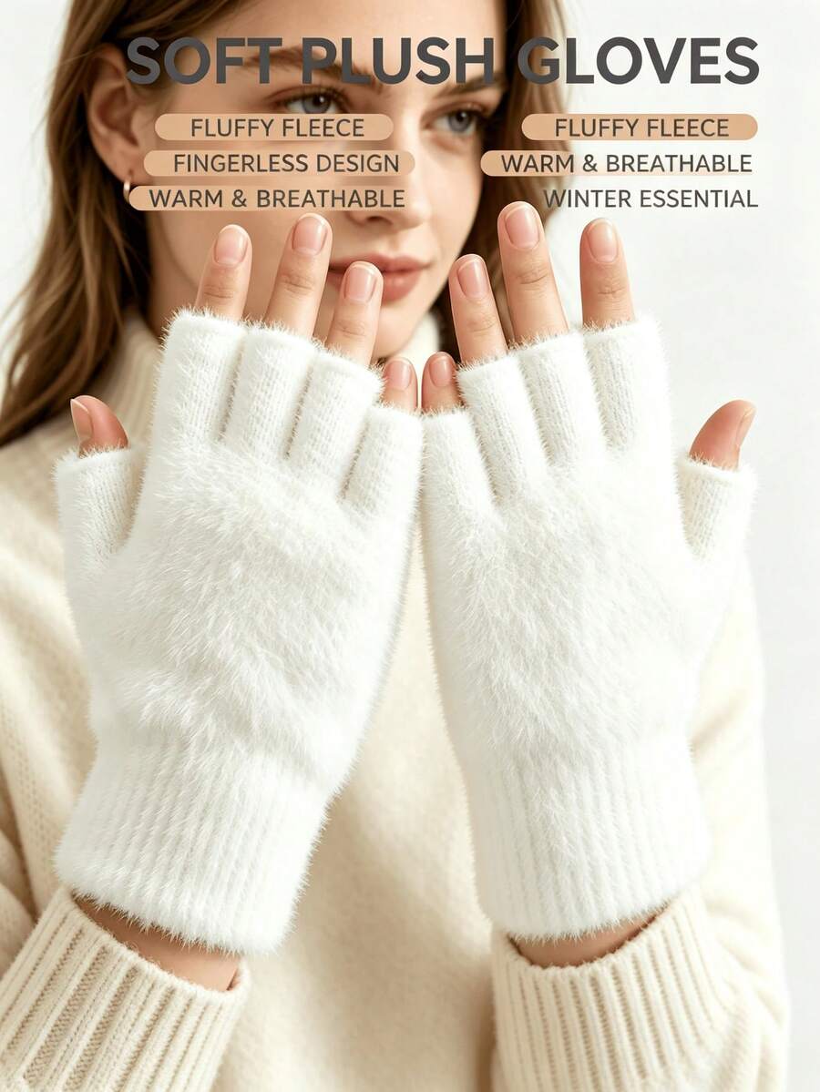 1 Pair Of Unisex Skiing And Mountain Climbing Touch Screen Warm Gloves - Thick Velvet Gloves, Non Elastic Cold Resistant Gloves For Outdoor Activities And Daily Use, Comfortable Design, Velvet Lining, Casual Style, Suitable For Outdoor Cycling - Multicolor - View 1