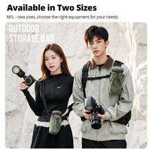 Ambitful LT01 Camera Flash Storage Bag, Thickened Flash Storage Pouch, Drawstring Closure, Detachable Hook Design, Suitable For Photography Flash - View 6