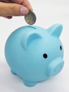 Creative Mini Piggy Bank, Fun & Charming Cute Design, Shatterproof Coin Box, Secret Storage Box, Coin Savings Jar, Unisex, Cartoon Adorable Piggy Bank, For Bedroom & School, Birthday & Holiday Gift - Multicolor - View 7