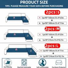 ALPLUME 2pcs Bohemian Style Soft Cotton Velvet Sofa Pads, Diamond Line Jacquard Pattern, Soft And Comfortable Anti-Slip Sofa Pads, Pet-Friendly Scratch-Resistant Sofa Protector, Easy To Install, Furniture Protection, Suitable As Gift For Family And Friends, All-Season Anti-Slip Sofa Seat Cover, 4 Colors And 6 Sizes Available, Fits 1/2/3/4 And Combination Sofas, Office, Bedroom, Living Room Home Decor Protection Cover - Beige - View 7