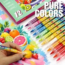 Set Spidol Akrilik Cair Ujung Lembut, Seri 22 Warna Tema, Ujung Kuas Elastis Lembut dengan Garis Halus dan Terkendali, Set Kuas Lukisan Karakter Profesional untuk Siswa, Spidol untuk Menggambar Karakter Animasi DIY, Cocok untuk Kaca, Plastik, Logam, Karton, Kain, dan Berbagai Permukaan Lainnya, Cocok untuk Siswa, Kembali ke Sekolah - MultiWarna - View 9
