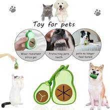 Avocado Dog Waste Bag Dispenser, Cute Poop Bag Holder, Portable Pet Poop Pick-Up Tool, Bag Dispenser For Dog Walking Essentials - View 3