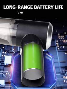 1pc Rechargeable Wireless Car Vacuum Cleaner, Dual Filtration, Powerful Suction, Portable Handheld Mini Blower, Suitable For Home And Car - Vacuum Cleaner - View 9