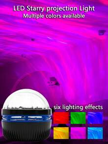 USB Powered Aurora Projector Light With Remote Control, 6-Color Dynamic Northern Lights Water Ripple Starry Sky Lamp, Romantic Atmosphere Decorative Light For Bedroom, KTV, Stage, Valentine's Day, Christmas Gift For Women - Northern Lights Projector - View 9
