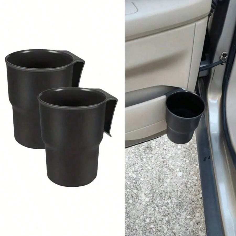 2 Penjepit Gelas Ventilasi Udara Mobil yang Dapat Diatur - Penjepit Minuman Dua Lapis Anti Selip Tahan Lama untuk Dipasang di Ventilasi Udara atau Dasbor Cocok untuk Ponsel Dirancang untuk Penggunaan di Dalam Mobil (Untuk Ventilasi Udara)