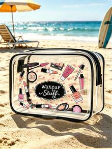 Large Capacity High Quality PVC Travel Storage Bag, With Zipper Closure, Lightweight Fade-Resistant Cosmetic And Toiletry Bag, Suitable For Women And Girls - Multicolor - View 21