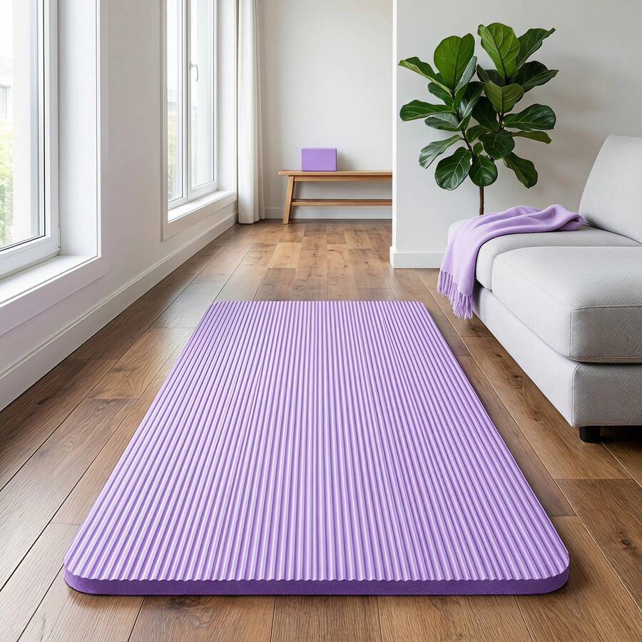 Extra Thick 20mm Yoga Mat Gym Exercise Mat For Workout Fitness Pilates Non Slip Portable 183*61*2cm - Purple - View 1