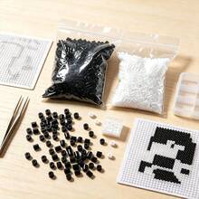 5000顆迷你熔融珠 2.6mm 微型熨燙珠 DIY 熔珠 像素珠 適用於珠寶製作、像素藝術熨燙耳環、手工吊墜、裝飾品製作 - 多色 - 查看 3