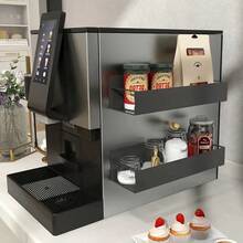 1/2pcs Magnetic Side Storage Rack, Suitable For Refrigerator And Washing Machine, No Drilling Required, Stylish Black Metal Surface, Wall-Mounted Spice Rack, Perfect For Storing Laundry Supplies - Multicolor - View 3