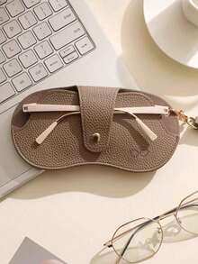1pc Glasses Storage Bag/Glasses Case, Fashionable Portable Glasses Case, Shockproof Glasses Storage Bag, Portable Fashionable Glasses Storage Bag, Fashionable Glasses Case, Travel Essential, Pressure-Resistant Durable Portable Fashionable Glasses Storage Bag - Multicolor - View 6