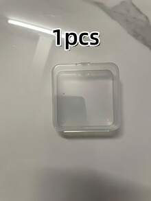 1/4/6pcs Square Transparent Sticker Storage Box, Desktop Organizer, Transparent Plastic Sorting Storage Box, Dust-Proof Accessory Storage Box, Sticker & Small Item Sorting Storage Box, Art Supplies Storage - Multicolor - View 6