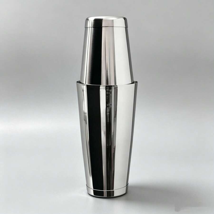 Metal Cocktail Shaker, Stainless Steel Bar Mixing Tool For Home & Bar Cocktail Making - View 1