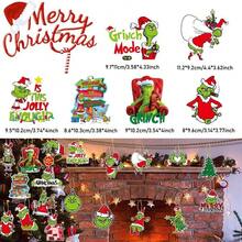 The Grinch The 24/1pc ‑Themed Christmas Tree Hanging Ornaments, Perfect For Xmas Tree Decor And Holiday Party Layout, And Ideal As Home Decorations And Festival Gift. - Cookie Monster - View 3