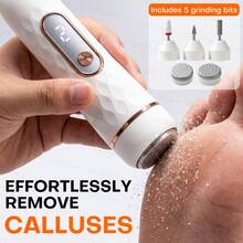 Electric Foot Callus Remover With Replaceable Grinding Heads, Suitable For Removing Dead Skin, Calluses, Brightening Skin Tone, Polishing Function, USB Rechargeable, Minimalist Design, Ergonomic Handle With Comfortable Grip, Father's Day Gift - View 2