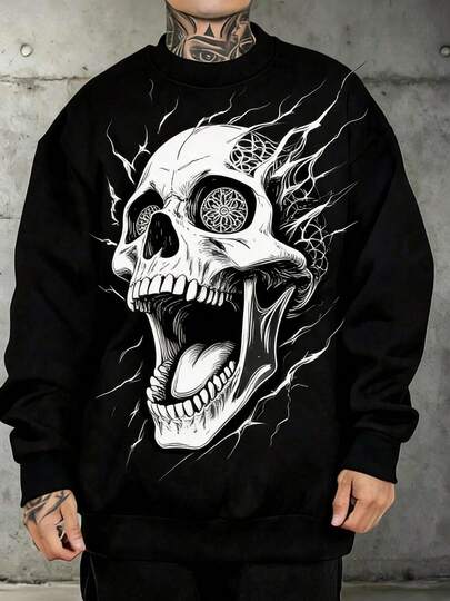 Men Plus Size Zip-Up Sweatshirts