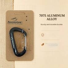 Outdoor Camping High-Strength Carabiner, 7075 Aluminum Alloy Keychain, Lightweight Clip For Use, Unisex, Outdoor Gear Organizer Hook - Multicolor - View 2