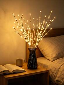 1pc 20-LED White Birch Branch Light, Vase Branch Decor Light, Holiday Atmosphere Decoration - White - View 11