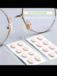 16pcs Soft Adhesive Foam Eyeglass Nose Pads, Comfortable Relief For Nose Bridge Pressure, Lightweight Self-Adhesive, Practical Daily Eyewear Accessory - Multicolor - View 1