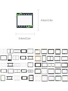 50pcs Time-Developing Stickers Suitable For Decorating Planner, Diary, Scrapbook, Notebook, Luggage, Guitar, Skateboard, Manual, Tablet, Water Bottle, Phone - Time-lapse - View 6