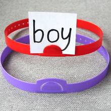1 Set - 2/6/61pcs Adjustable Colorful Plastic Headbands, 6 Colors, Suitable For Classroom Role Play And Home Party Activity Guessing Games Accessories, Interactive Teaching Tools, Word Letter Learning, Story Performance Props, Fun Teaching - A - View 4