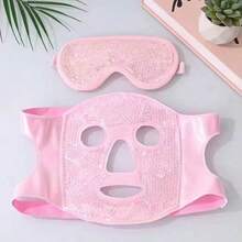 1pc Gel Facial Mask Ice Pack, Dual-Use Hot & Cold Facial Care, Home Relaxation & Sleep Aid, Perfect Gift For Family Or Girlfriend - Multicolor - View 7