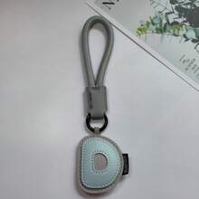 1件可愛PU字母鑰匙圈手腕帶包包掛飾，萬聖節派對旅行禮物，適合學生、女性、聖誕節 - 彩色 - 查看 27