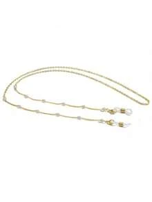 1pc Pearl Chain Style Glasses Chain Mask Hanging Chain Mask Loss Prevention Hanging Rope Necklace Hanging Neck Chain - Regular Style - View 9