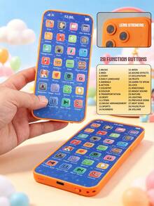 1pc Baby Musical Toy Phone With Lights And Sounds, Early Learning Educational Phone, Toddler Interactive Role Play Toy, Great Gift For Kids - Cartoon Mobile Phone - View 15