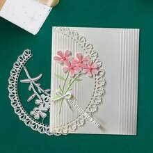 1pc Creative Lace & Floral Metal Cutting Template, Suitable For Scrapbooking And Handmade Crafts, Embossing Template, Handmade Cards And Gift Card Making Tool - Flower - View 3