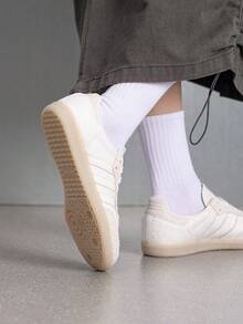 Adidas 女款經典復古 Samba OG W 舒適輕量透氣運動休閒鞋 IH9148 - 漢玉白/亞麻晶棕 - 查看 5