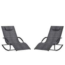 Patio Lounge Chair & Swing Chair - Gray - View 8