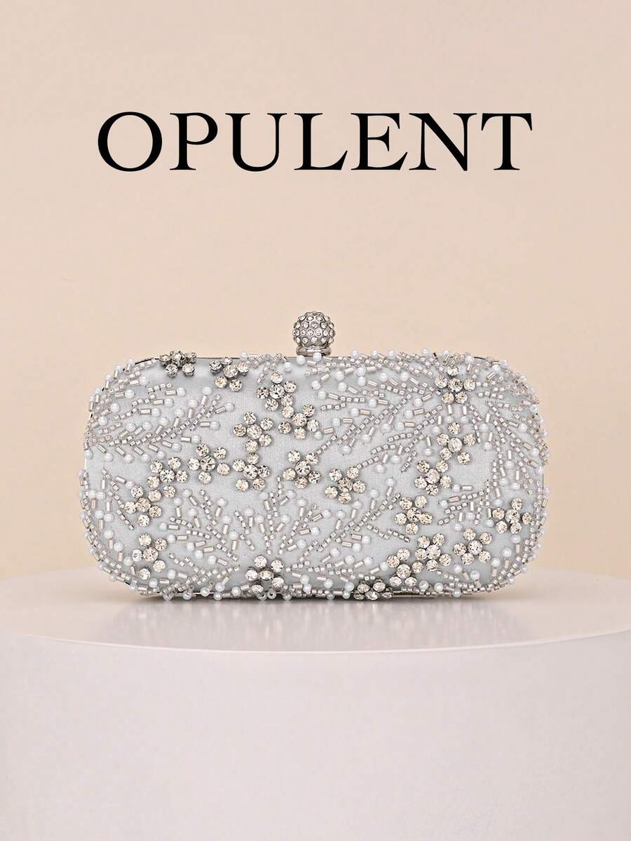 Women Evening Bags - Silver - View 1