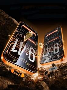 6入裝 [2026新款] 9H軍規防碎鋼化玻璃螢幕保護貼，適用 18 Pro Max/18 Pro/17 Pro Max/16 PRO MAX/15 PRO MAX/14 PRO MAX/13 PRO MAX/15/14/13/12/11，超高清透明隱形貼合，防刮全螢幕覆蓋，無氣泡易安裝，相容手機殼 - 無色 - 查看 2