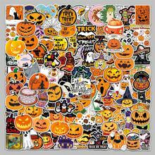 400PC Halloween Planner Stickers Pumpkin Lantern Scary Ghost Face Graffiti Phone Notebook Waterproof Decorative Stickers - Multicolor - View 2