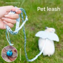 1PC Cute Angel Wing Small Pet Traction Rope Set Adjustable Escape Proof Harness Leash Lightweight Outdoor Walking Training Strap For Hamster Guinea Pig Chinchilla Squirrel Small Animal Travel Photo Prop Supplies - Multicolor - View 3