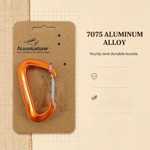 Outdoor Camping High-Strength Carabiner, 7075 Aluminum Alloy Keychain, Lightweight Clip For Use, Unisex, Outdoor Gear Organizer Hook - Multicolor - View 9