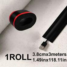 1pc 1/3 Meters PVC Floor Cable Protector, Soft Floor Cable Cover, Wire Hider, Floor Cable Management Protective Sleeve - A - View 18