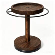 1pc 360° Rotating Fashion Glasses Storage Box, With Wooden Tray And Base, Glasses Display Stand, For Multiple Fashion Glasses Storage, For Dining Table, Vanity, Bedside Table, Office Desk - Multicolor - View 9