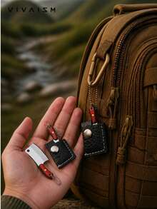 1Set Mini Multi-Tool Keychain: EDC Essential For Outdoor Enthusiasts, Keychain Pendant, Holiday Friendship Gift, Small Knife Key Pendant, Daily Package Opening, Unboxing, Opening Boxes And Parcels, Outdoor Backpack Keychain, Outdoor Camping Emergency Portable Survival Tool - Multicolor - View 8