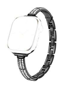1pc Women's Rhinestone Bracelet Watch Band, Compatible With Apple Watch S11/S10/9-1 And Ultra Se, Fits 38/40/41/42/44/45/46/49mm Dial - 42/44/45/49mm & 46mm (S10/11) - View 12