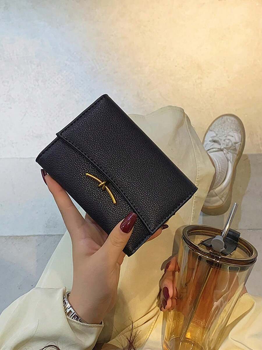 Women Wallet & Check Holder - Black - View 1