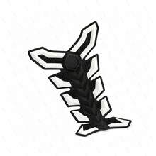3D Rubber Gasoline Fuel Tank Pad Protector Universal Motorcycle Fuel Tank Sticker Fishbone - Fuel Tank Sticker - View 9