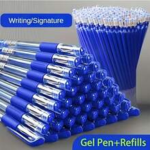 22pcs Large Capacity Set, Blue Ink, Comfortable Grip And Quick Drying, Smooth Writing, Suitable For Note-Taking And Writing, Perfect Office And Study Supplies - Sets - View 6