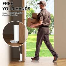 Heavy Duty Magnetic Door Stopper - No Drilling Installation, Scratch-Resistant & Damage-Free, Strong Magnetic Base, Wind-Proof Door Wedge, Floor Protection - Suitable For Home, Office, Bathroom, Commercial Use - Modern Minimalist Design - Multiple Styles - View 6