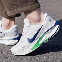 Nike New Casual Sports Shoes JOURNEY RUN Men's Breathable Cushioned Running Shoes - White/Blue-green - View 9