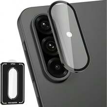 Eagle Eye CD Texture Lens Film, Compatible With Samsung Galaxy S26/S26 Plus/S26 Ultra/S25 FE/25 Edge/A07/A17/A26/A36/A56/A57/A37 Camera Lens Protector, Lens Protection Film, Lens Protection Pad, Full Coverage High Definition Protection, Scratch-Resistant Wear-Resistant Tempered Glass, Bubble-Free Adhesive, Clear Photos, Fashion Decoration, Easy Installation, Durable, Stylish And Beautiful, Waterproof, Shockproof, Scratch-Resistant - Black - View 10